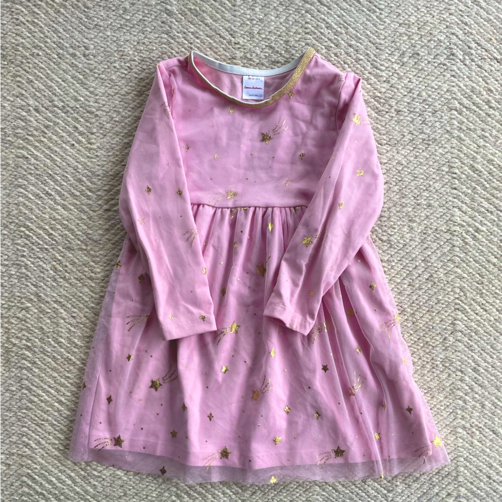 Hanna Andersson Shimmer Star Dress in Soft Tulle